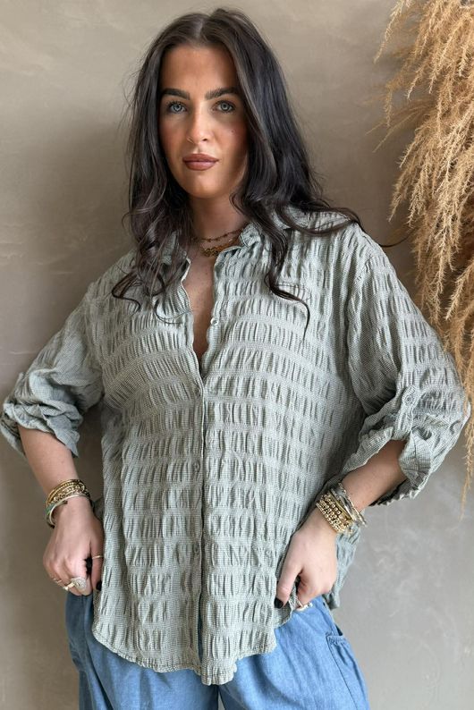 Hey Sucker Blouse Khaki /13=